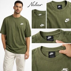 Nike Men's Olive Green Short Sleeve Tee